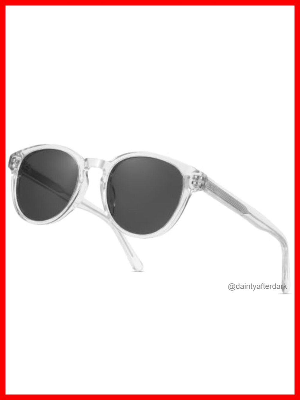 Round Polarized Sunglasses for Women Small Face Acetate Frame UV400